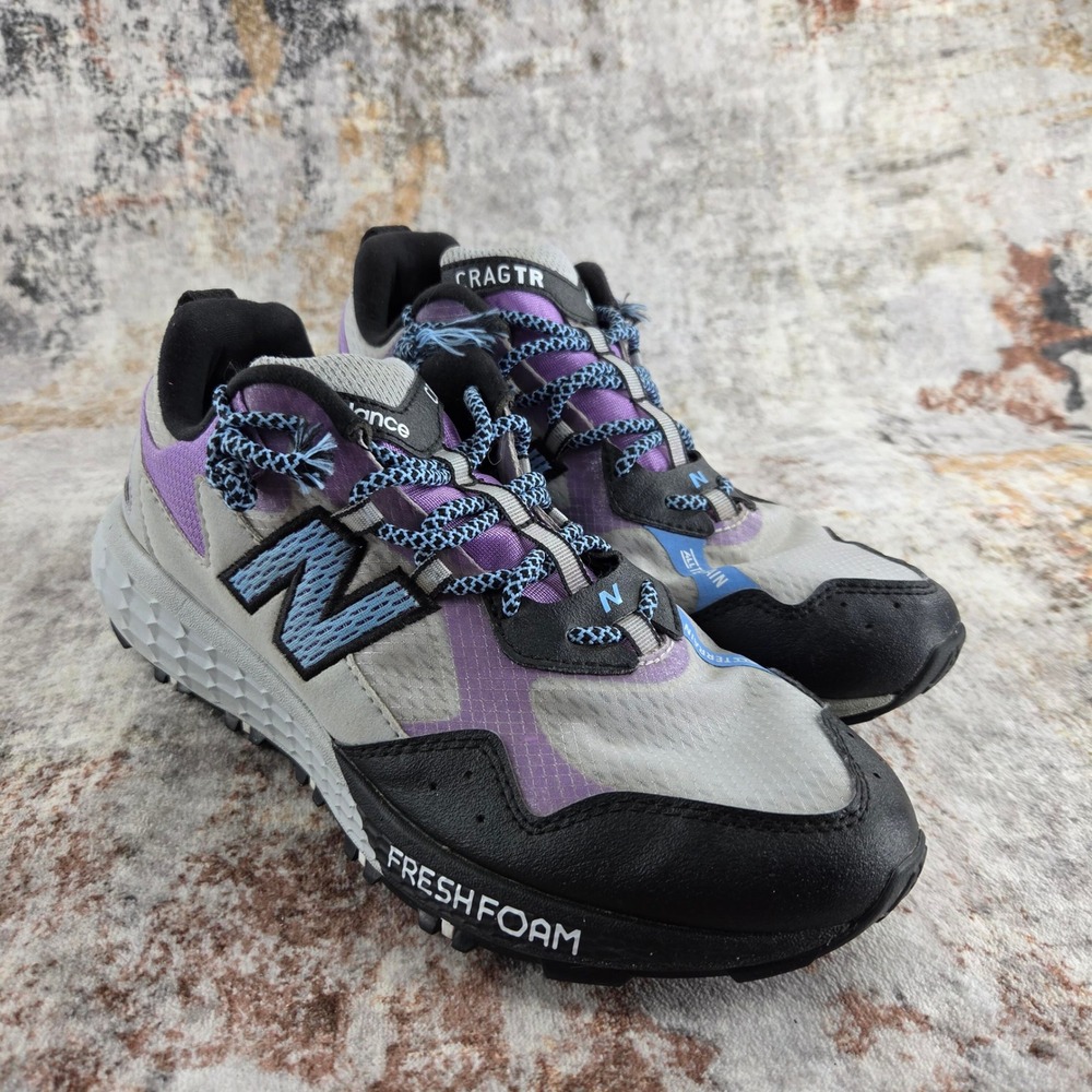 New Balance Fresh Foam Crag TR Trail Shoes Womens 9.5B Grey WTCRGLC2‎ Hiking